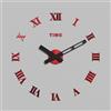 Giallobus - Orologio da Parete Adesivo Grande Float - Roman - Legno Mdf - Float ⌀ 60/80/110cm - 09 - Ruber - Orologio da parete moderno - Numeri adesivi 3d - Diametro variabile 60/80/100cm