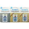 SCHMETZ 3 aghi gemelli, assortimento Stretch NM 4,0/75 universale NM 4,0/80 e 3,0/90