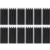 COM-FORT HOUSE Candela da tavola nera senza profumo confezione da 48 COM-FORT HOUSE