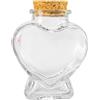 Txuolin Mini bottiglia di vetro a forma di cuore bottiglia trasparente contenitori con sughero bottiglie dei desideri bottiglie decorative per alimenti accessori decorativi per la casa