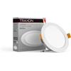 TRAXON LUXPOINT Piastra downlight LED - Filbert circolare 7 W luce neutra 4000 K 570 Lm PS soffitto incasso Driver integrato, taglio soffitto Ø90-95 mm IP20 interno (luce neutra 4000 K 7 W)