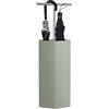 FRANKYSTAR Ohm - Portaombrelli di Design 25x72x22 cm con Feritoia di Svuotamento acqua in Metallo Salvia