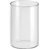 PATIKIL 3,9x2,6 Trasparente Vetro Cilindro Vaso Tavolo Fiori Trasparente | Vaso Galleggiante Candle Supporto Vaso, per Casa Decor Matrimonio Centrotavola