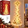 Generic Lampada da parete natalizia con renna magica e luce bianca calda, con Babbo Natale, slitta e renna da appendere per soggiorni, magica atmosfera di vacanza al chiuso, B