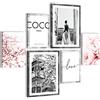 Novart Quadros Moda - Nessuna Cornice Necessaria - Collage Moderno Coco - Camera Da Letto Del Soggiorno - N021763a