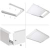 Greenice Tessileio di Montaggio Superficie Montata Pannello LED 60X30Cm | Greenice
