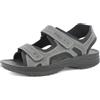 inblu RY000025 Grigio Sandalo Uomo Doppio Strappo Sottopiede ANATOMICO