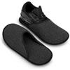 Pantoffelmann - Pantofole in feltro in Antracite con suola in abs 41/48 EU I Ciabatte da casa comode per tutti i giorni con suola in feltro I Pantofole calde foderate da uomo e da donna