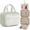 ZOMFELT Beauty Case da Viaggio da Appendere, Trousse da Viaggio Donna | Beauty da Viaggio con Gancio Girevole a 360°, Porta Trucchi Multi-Scomparto, Wash Bag Capiente per Viaggio e Quotidiano