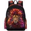 TPISLI Zainetti Lion Alunni Classe 7-9 Zaino Scolastico Lion Animal Studenti Scuola Media Bookbag Comodo Durable Ritorno a Scuola Uso Quotidiano Viaggio Outdoor