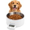 TECHMADE Ciotola per cani e gatti con Bilancia Elettronica integrata, Fino a 5 Kg | Display LCD a scomparsa - Misurazione al grammo - Antiscivolo e non assorbe odori