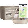 Tractive GPS Gatti Mini | Edizione 2026 | Miglior GPS Gatto | Localizzazione Tempo Reale | Avvisi di Salute e Monitoraggio dei Parametri Vitali | Sgancio di Sicurezza | Collare Integrato (Marrone)