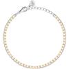 Morellato Infinito Bracciale da Donna Tennis | Argento, Color Argento, Misura 16 + 3 cm, Cubic Zirconia Giallo