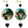 IN Lebole Collezione The Circle Special Piccoli DSPOR03 Gatto con Cappello Orecchini da Donna in Ottone