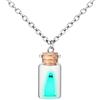 lasuroa Collana Fantasma che si Illumina al Buio, Ciondolo Fantasma Collana Fantasma Collana Luminosa Collana Halloween Ciondolo che si Illumina Collana per Donne e Uomini