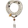 Mansiyuyee Braccialetto da uomo con 108 perline Mala in legno naturale/Bodhi da 8 mm, per preghiera buddista e meditazione