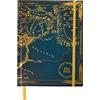 Cinereplicas Il Signore degli Anelli - Taccuino con copertina rigida della Terra di Mezzo con mappa pieghevole 160p 14,5 * 21cm - Licenza ufficiale