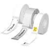 NIIMBOT Etichette per D110 D11 D101 H1S, Etichette Termiche Autoadesive 15X50mm(Bianco),14X40mm(Trasparente),12X40mm(ZOO),Confezione mista da 3 rotoli