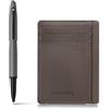Sheaffer Set regalo VFM 9424 penna roller grigio opaco con porta carte di credito grigio Driftwood | Set regalo premium