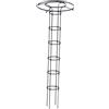 Milageto Supporto per Piante in Vaso con Traliccio per da Giardino/Gabbia di Supporto per Fiori all'aperto Multifunzione/Struttura rampicante per, Altezza 210 cm