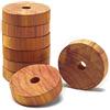 Hanseholz Set di 30 anelli in legno di cedro con carta vetrata, protezione naturale per tarme per gruccia, repellente antitarme riattivabile, 100% privo di sostanze chimiche
