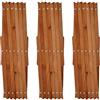 KANTA Traliccio in legno espandibile, da giardino, rivettato, decorazione per piante rampicanti, pannello divisorio per piccoli animali, confezione da 3 (1,8 x 0,3 m, KL2002)