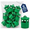Generico 10 Tappi Trappola verdi per Insetti Compatibili con Bottiglie PET - Biotrappola Riutilizzabile per Mosche, Vespe, Calabroni, Cimici Asiatiche, Drosophila Suzukii e Popillia Japonica - Made in Italy