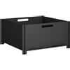 vidaXL Focolare Nero 60 x 60 x 30 cm Acciaio