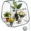 EFUTURETIME Mini Serra Pop-Up in PVC 100 x 100 x 97 cm | Serra da Balcone con Cerniera Trasparente Resistente Al Gelo per Proteggere Fiori e Piante