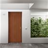 DI.BI. Porta blindata DI.BI. Vault L 90 x H 210 cm in melaminico noce/bianco, apertura spingere a sinistra, falso telaio incluso