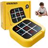 DAHAIHLAN Tris Elettronico, 4 en 1 Tic Tac Toe, Sviluppare Logica e Memoria, | Gioco Tris Elettronico per Viaggi in Auto, Portatili per Feste in Famiglia (Giallo)