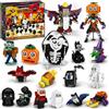 QuidToyzian 12 PCS Set di Mattoncini da Costruzione a Morsetto Halloween | Mini Animali Costruzioni, 12 Giorni di Conto Alla Rovescia, Regali Halloween e Calendario Avvento Bambini