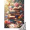 FBFNIOPZUYAw Libri Fiori Farfalla Puzzle, 1000 Pezzi Gioco Indoor Adulto | 38x26cm Cartone, Esercizio Mentale, Taglio Preciso, Amanti D'arte, Riduzione Dello Stress