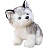 BeVistoso Cucciolo di peluche realistico cane Husky peluche per Natale, San Valentino, compleanno, 8 pollici