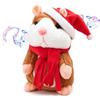 Dongcill Criceto Parlante di Natale,Cricetos Interattivo,CricetoParlante Peluche | Criceto Parlante di Natale,Cricetos Interattivo,CricetoParlante Peluche,Peluches Parlantes,per Regalo di Natale,compleanno