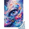 HMMIQAUCRXYN Occhio Farfalla Fiore Puzzle, 1000 Pezzi Gioco Indoor Adulto | 38x26cm Amanti D'arte, Regalo Di Compleanno, Cartone, Lenitivo Dell'umore, Regolazione Accurata