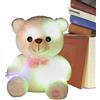 Bawiaueu AnimaDi Peluche Con Luce Notturna Orso E Colorato Di Altezza 20 cm | Orsacchiotto Colorato con LED Per Confort E Compagnia Per Ragazze Adulti Casa Soggiorno Camera Da