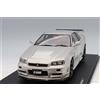 Solido Nissan Skyline R34 GT-R Z Tune 1999 - Modellino di auto Die-Cast con base in plastica, modello da collezione, auto sportiva, colore: argento, 1:18