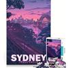 JIANGENNF Puzzle da 1000 pezzi con l'immagine estetica di Sydney, gioco educativo, attività divertente da fare a casa, regalo di compleanno, regalo di viaggio 38x26cm