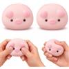 Auzlya 2 palle antistress a forma di maiale, giocattolo da spremere | Maiale da decompressione, Squishy Piggy, giocattolo sensoriale da spremere, giocattolo antistress, regalo per alleviare lo