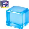 SUYORIR Cubo trasparente antistress, giocattolo antistress in TPR (blu) | Giocattolo sensoriale trasparente per bambini, adolescenti e adulti, cubo da 5,5 cm per scrivania, viaggi, pensierini, regali