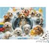 ERBFRIXDB Cani Carini Lavanderia Puzzle 1000 Pezzi per Adulti Gioco di Famiglia 38x26cm/1000pcs