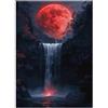 HMMIQAUCRXYN Caduta Luna Foresta 1000 Pezzi Mini Puzzle per Adolescenti Rilassante | 38x26cm Carta Decorazione Soggiorno Superficie Liscia Regalo Di Compleanno