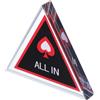 minkissy Bottone Dealer Triangolare in Vetro per Gioco di Carte, Tavoli | Accessori Poker, Fiches da Poker Triangolari, Superficie Liscia in Vetro, per Feste e Riunioni
