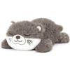 shownicer Otter - Cuscino termico di peluche, 0,73 kg, adatto al microonde, per adulti e bambini, 35 cm, grigio