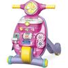 Clementoni Baby - Valentina Unicorno Scooterina 2 in 1, Primi Passi Bambino 9 Mesi, Gioco Prima Infanzia Cavalcabile e Centro attività Elettronico, Insegna Lettere e Numeri, Made in Italy, 19580