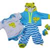 RUNGQIANY Set Di Vestiti Per Bambola Reborn Maschio Motivo Rana, Adatto Per Bambole Reborn Da 19 A 22 Pollici (49-55 Cm) Vestiti Bambola Reborn Maschio Completo Per Vestire Le Bambole Realistiche