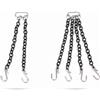 Dpofirs Catena per Gancio per Gru per Modellini, Accessori di Sollevamento per Modellini di Gru in Metallo con 2 Ganci e 4 Catene a Gancio per Camion Cingolato RC in 1:50 e Auto Telecomandata (12 cm)