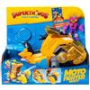 SUPERTHINGS RIVALS OF KABOOM SUPERTHINGS - Moto Fighter Multy, veicolo da combattimento degli eroi del film, contiene 1 playset, 1 action figure esclusiva, 1 carta esclusiva e 3 proiettili, con funzioni e attacchi speciali