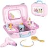 Smoby - Principesse Disney - Valigetta di Bellezza - Parrucchiere, Nail Art e Trucco - 10 Accessori Inclusi + Specchio - età 3+ - Prodotto in Francia